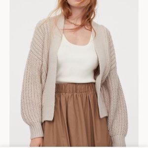 H&M Rib Knot Cardigan